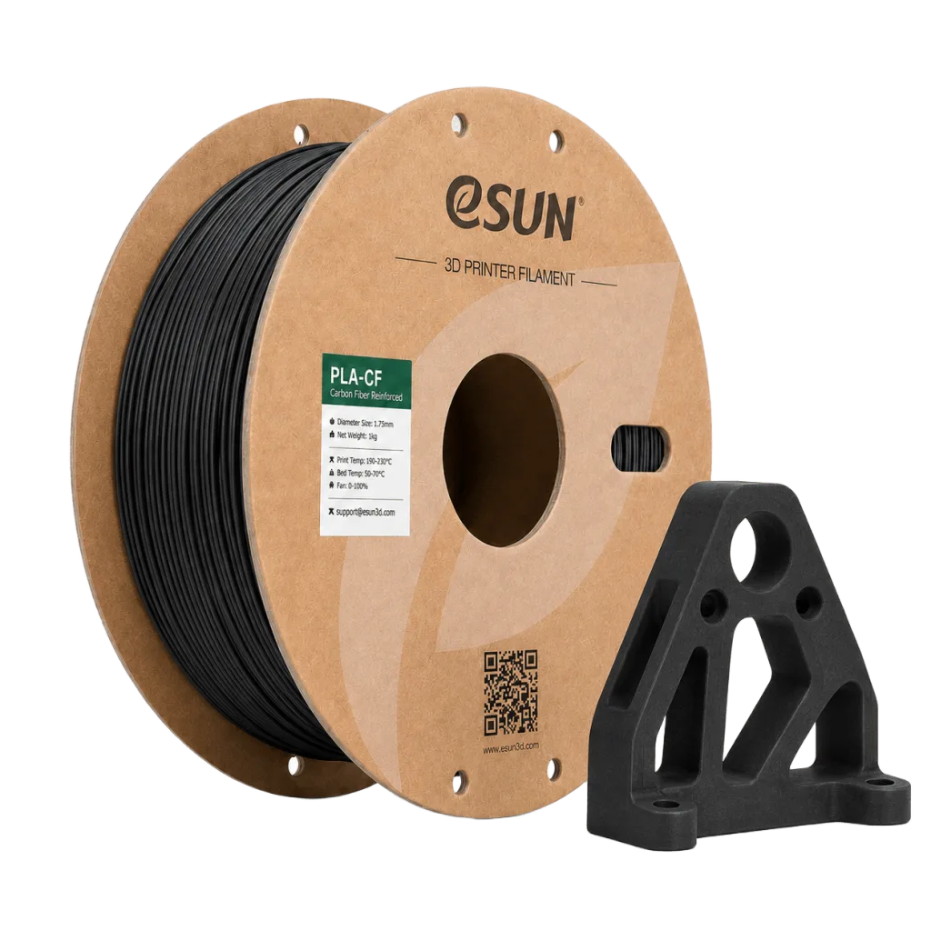 فیلامنت eSUN PLA-CF فیبرکربن مشکی 1.75mm یک کیلوگرم